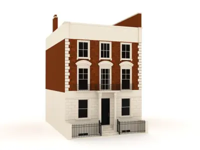 London Town House - Building - 3D Asset 3D model