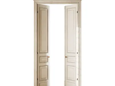 Old classic door 006 3D model