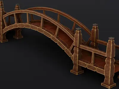 Bridge 3D Model  Low-poly 3D model