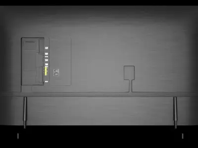 Samung Crystal UHD Low-poly 3D model