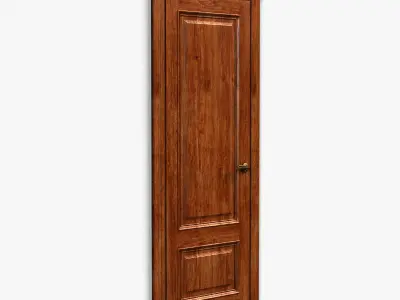 Door0035 wooden door 3D model