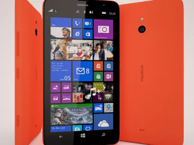 Nokia Lumia 1320 Red 3D model