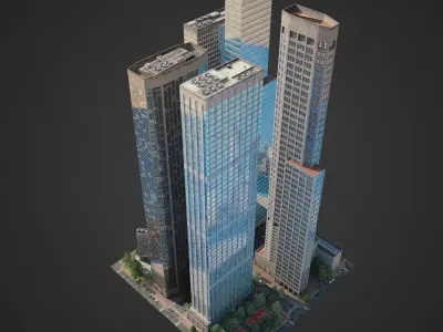 City District H1-H7 3D model