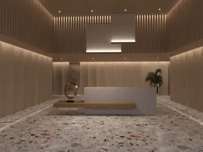 Interior Scene 12 - Lobby Ecco - 3D Interior  3D model