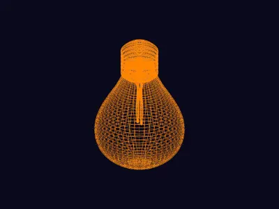 Bulb Lamp 3D model purchase