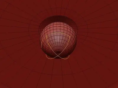 PERFECTA hanging lamp with four lights 3D model