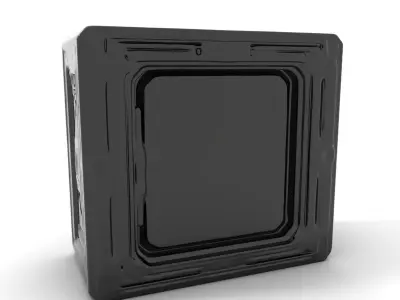Futuristic SciFi Door Frame model pack Low-poly 3D model