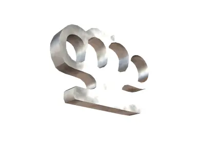 Knuckleduster v1 001 Low-poly 3D model