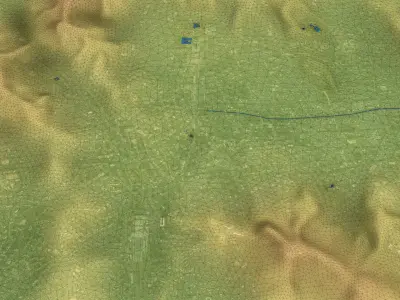 Seoul - Topography Terrain 3D City 3D Model Pack