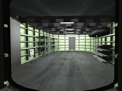 Bunker garage Low-poly 3D model