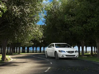 Road Scene Free 3D model