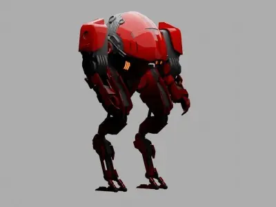 combat robot 3D model