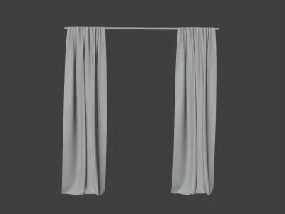 Curtains curtain 3D model