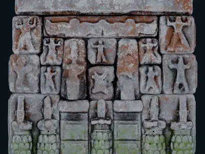 Eflatunpinar Low-poly 3D model