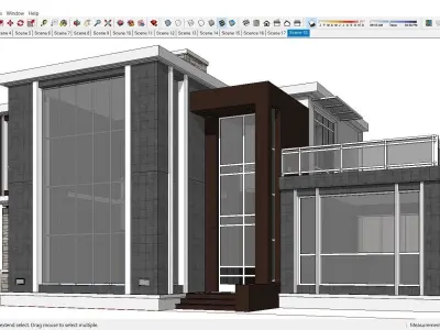 Villa C Sketchup 3D model