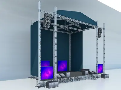 Concert Stage 2 3D model