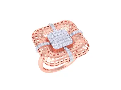  Women Ring MTL 3dm STL OBJ FBX Details 3D print model 15