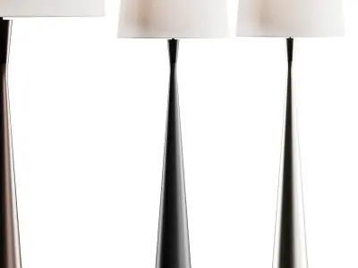 Currey and Company Montenegro Floor Lamp 3D model