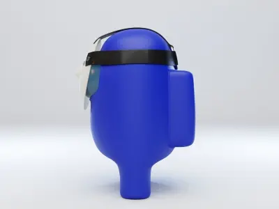 Among Us Hockey Mask Character  3D model