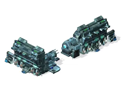 Machinery - Wall - Operating Wall 02 3D model