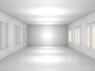 Sci Fi Corridor Low-poly 3D model