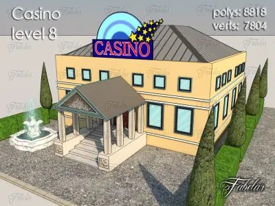 Casino Level Low-poly 3D model