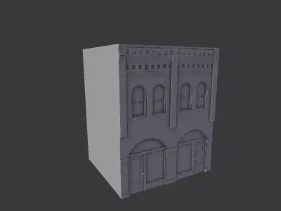 home low poly building Low-poly 3D model purchase