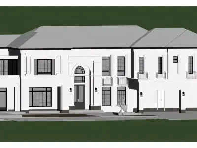 French Architectural Style 3D model