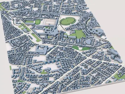 Abbey of Santa Giustina Italy 3D model