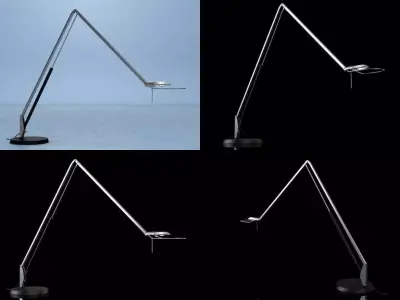 Lifto desk lamp with different angles 3D model