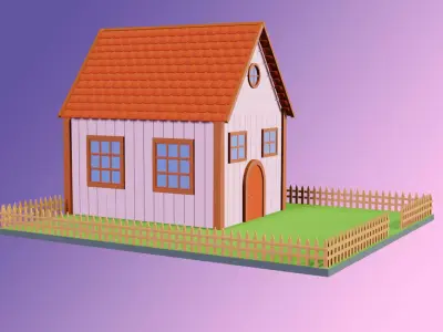wooden 3D model