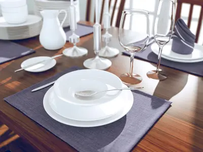 Dining room scene 3D model