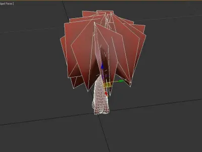 Ponytail Palm Tree Low-poly 3D model