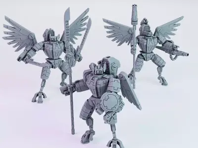 XE7 Angel Battlesuit  Greater Good 3D print model