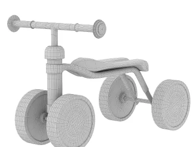 Runbike Puky Pukylino Red red 3D model