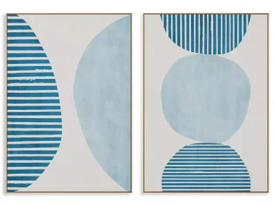 Abstract Painting Frame set 3D model 539
