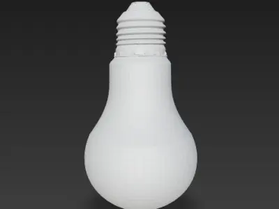 3D Pack LED Spiral Incandescent Bulbs  3D model