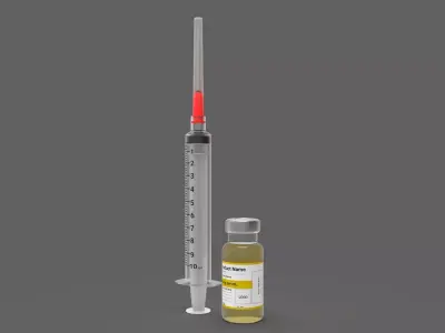 Syringe Vaccine 3D model