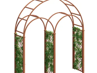 Speke arch with greenery 3D model