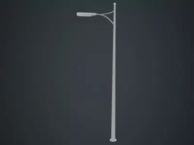 Street Light 5A Low-poly 3D model