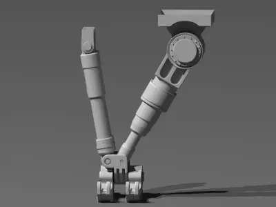 Spaceship Landing Gear 3D model