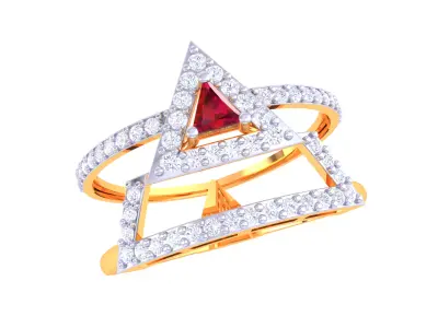 Women Ring  Render 3dm STL OBJ FBX Details 3D print model 142