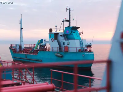  Bergen Bunker Small Tanker Vessel Fuel Deck 