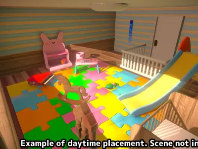 kids room Low-poly 3D model