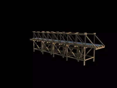 Railway Bridge 3D model get