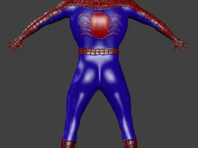Spider-man Model spider man Low-poly 3D model