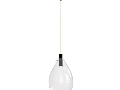 CB2 Calandra Glass Pendant Lamp 3D model