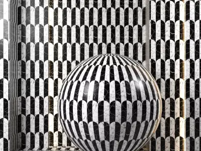 4K Polished Black Marble texture - Altos Nero - PBR Seamless Texture