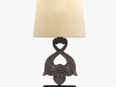 Restoration Hardware  18th wall anchor table lamp Low-poly 3D model