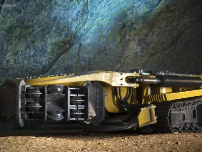  Epiroc Mobile Miner Rigged for Maya 